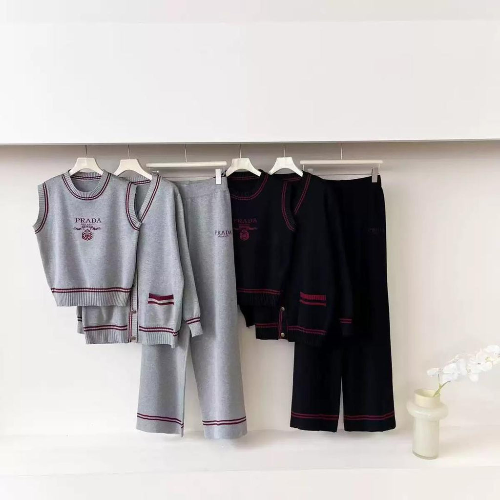 three piece knit set