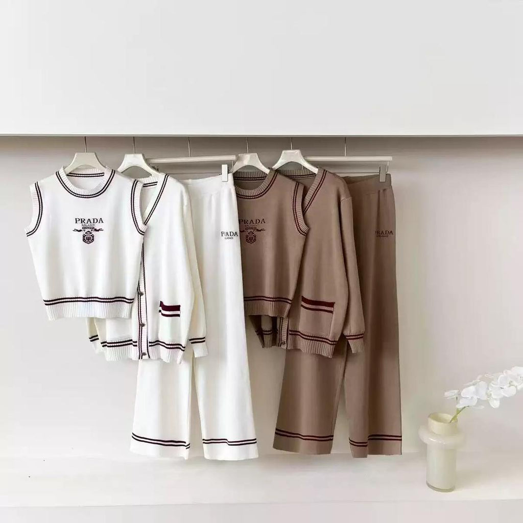 three piece knit set