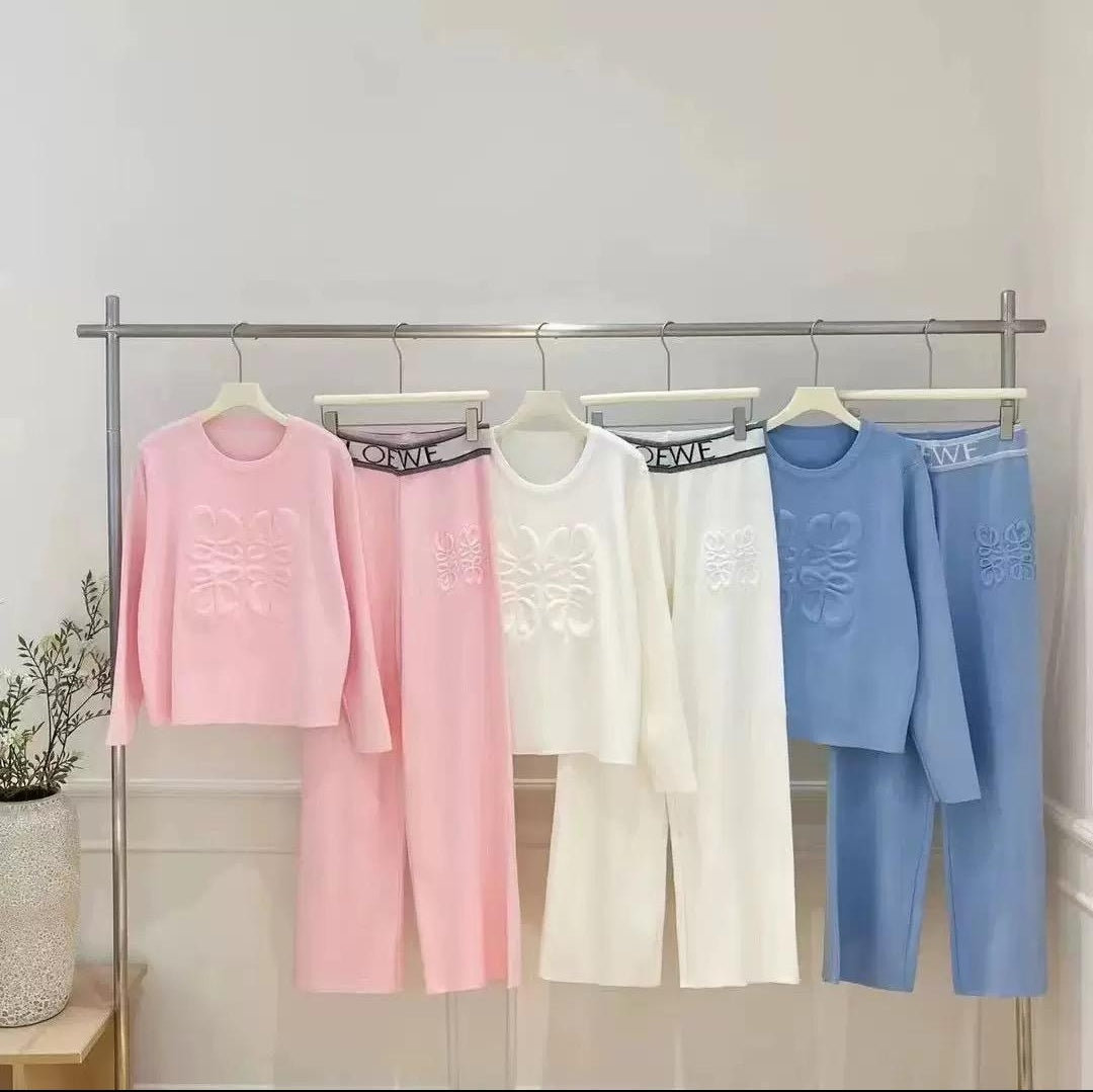 two piece knit set