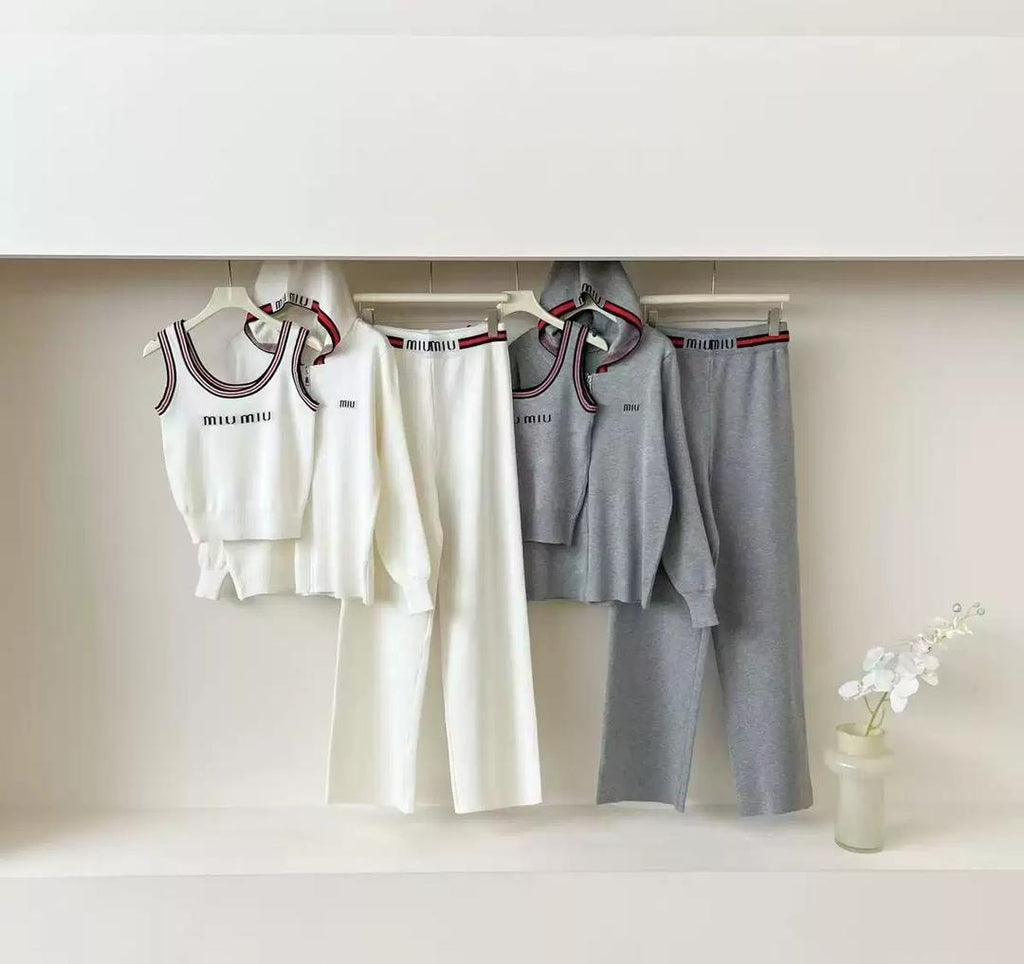 three piece knit set