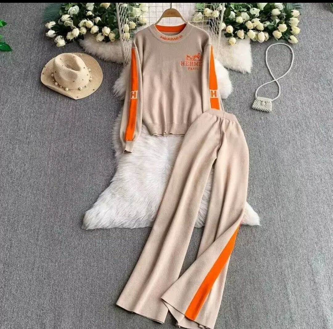 two piece knit set