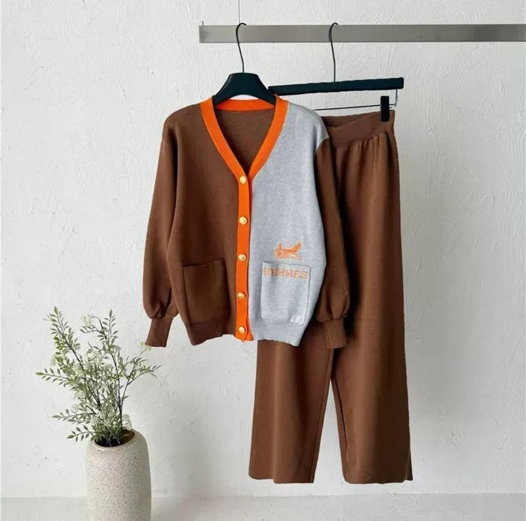 two piece knit set