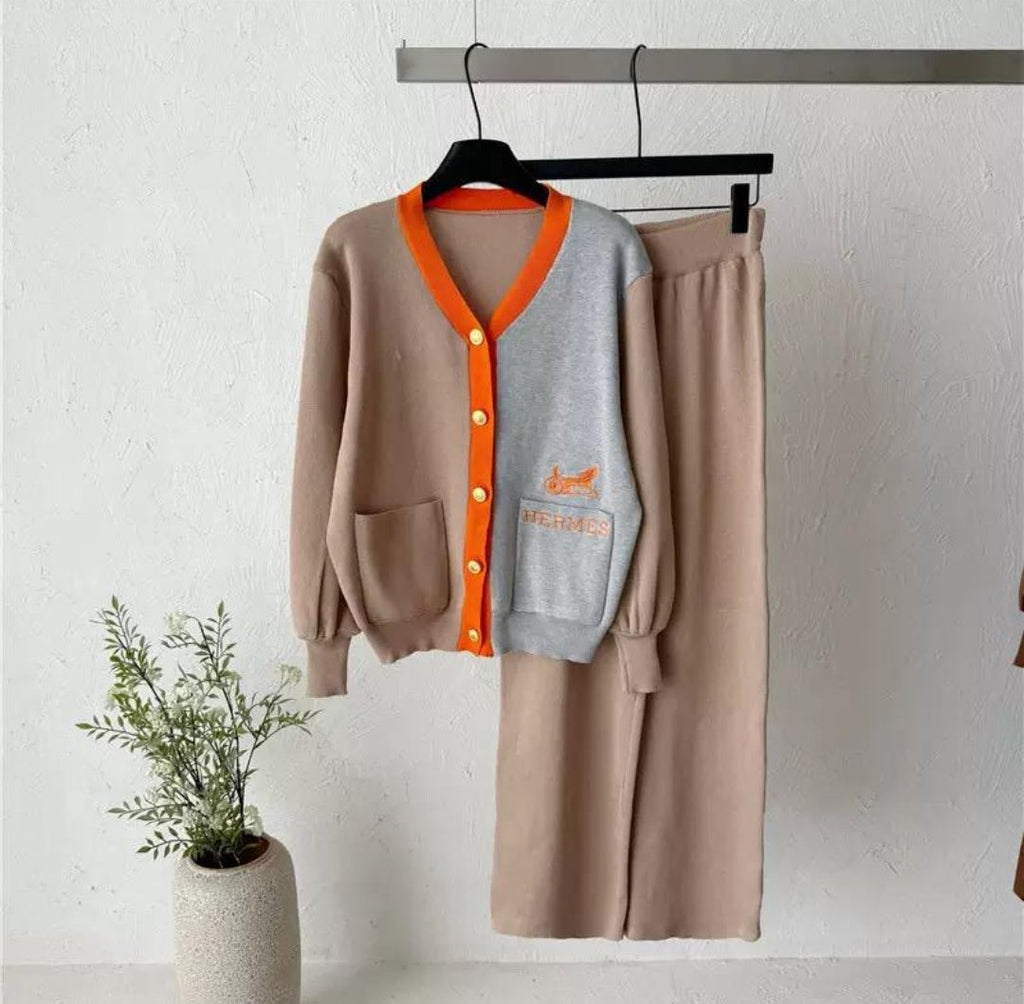 two piece knit set