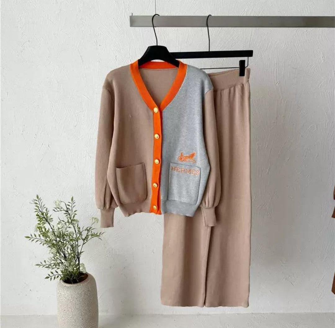 two piece knit set