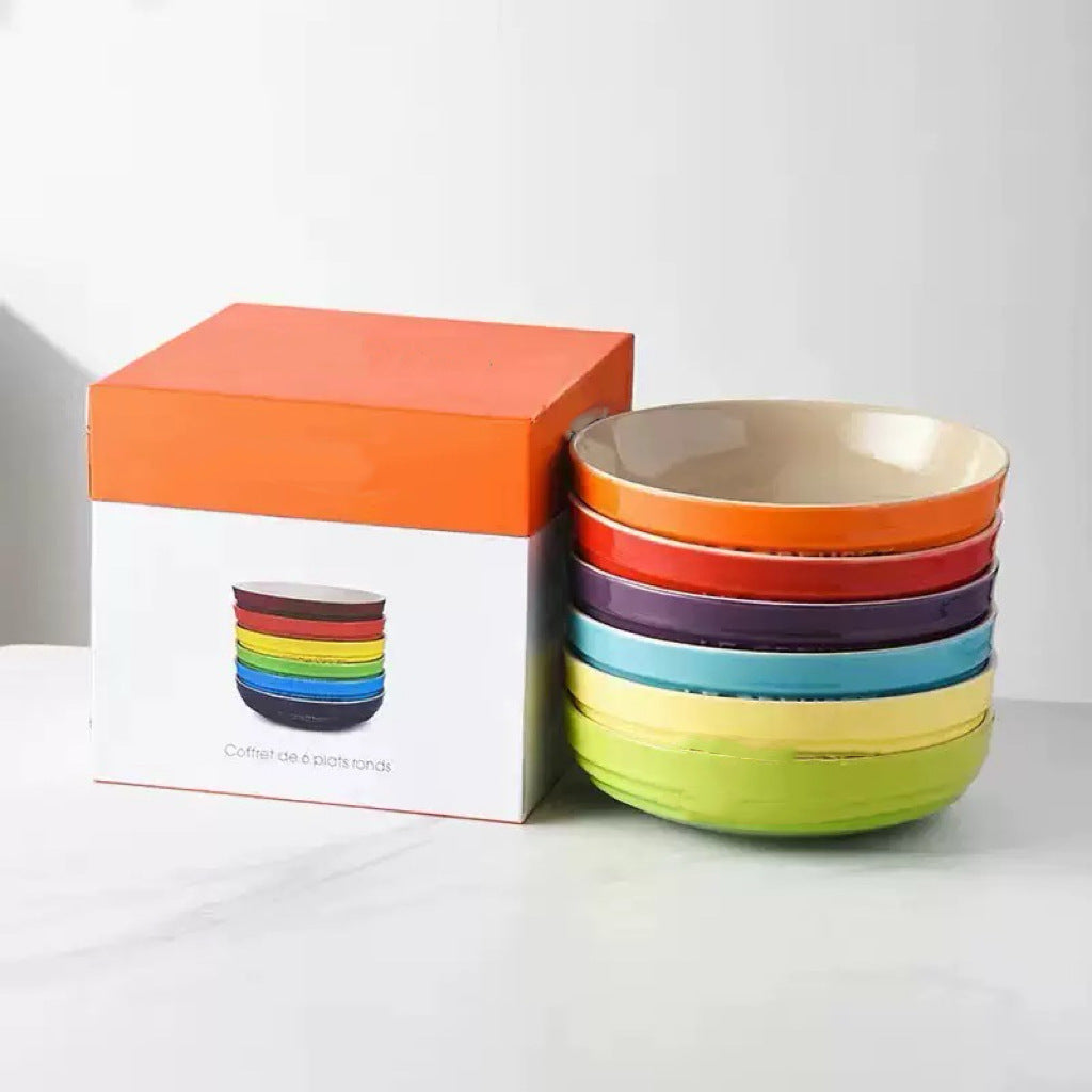rainbow deep bowls