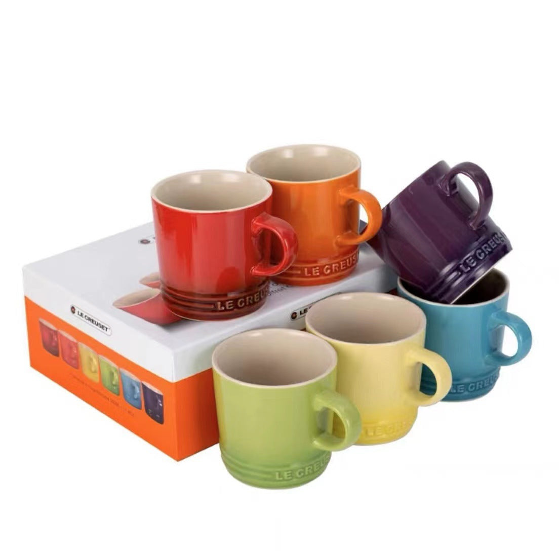 rainbow mugs