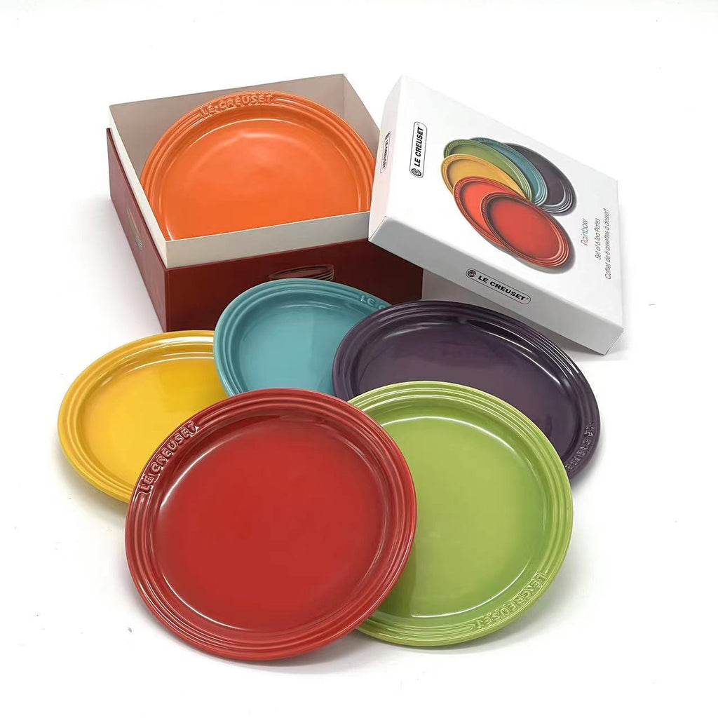 rainbow plates